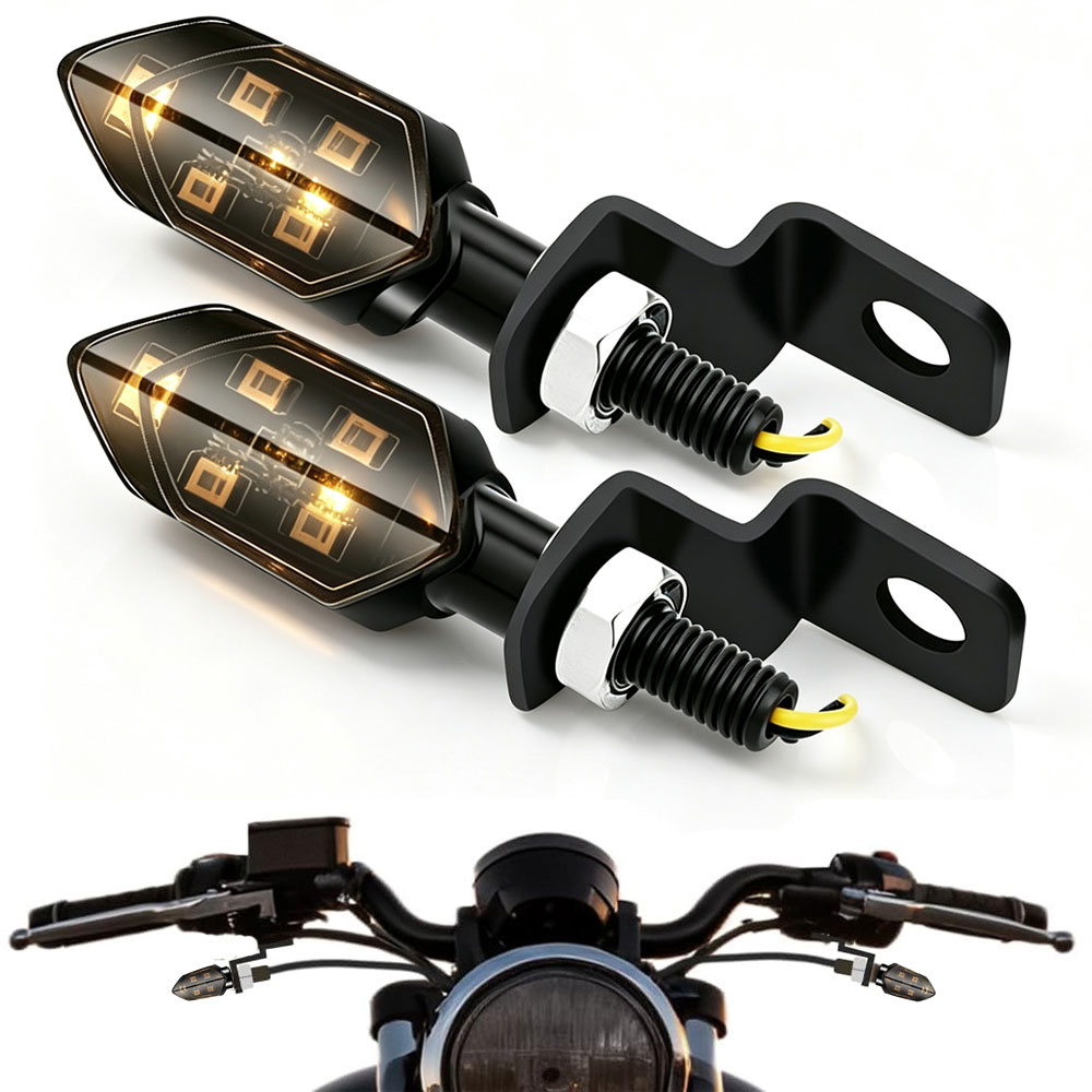 Mini LED Motorcycle Turn Signa - Bike Light Front Rear recension och pris