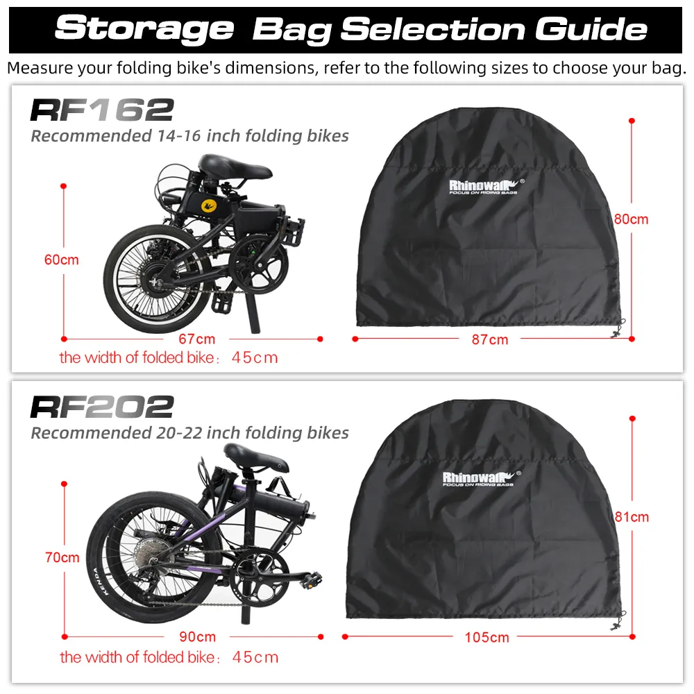 Rhinowalk Folding Bike Storage - Cycling Commute Bag recension och pris