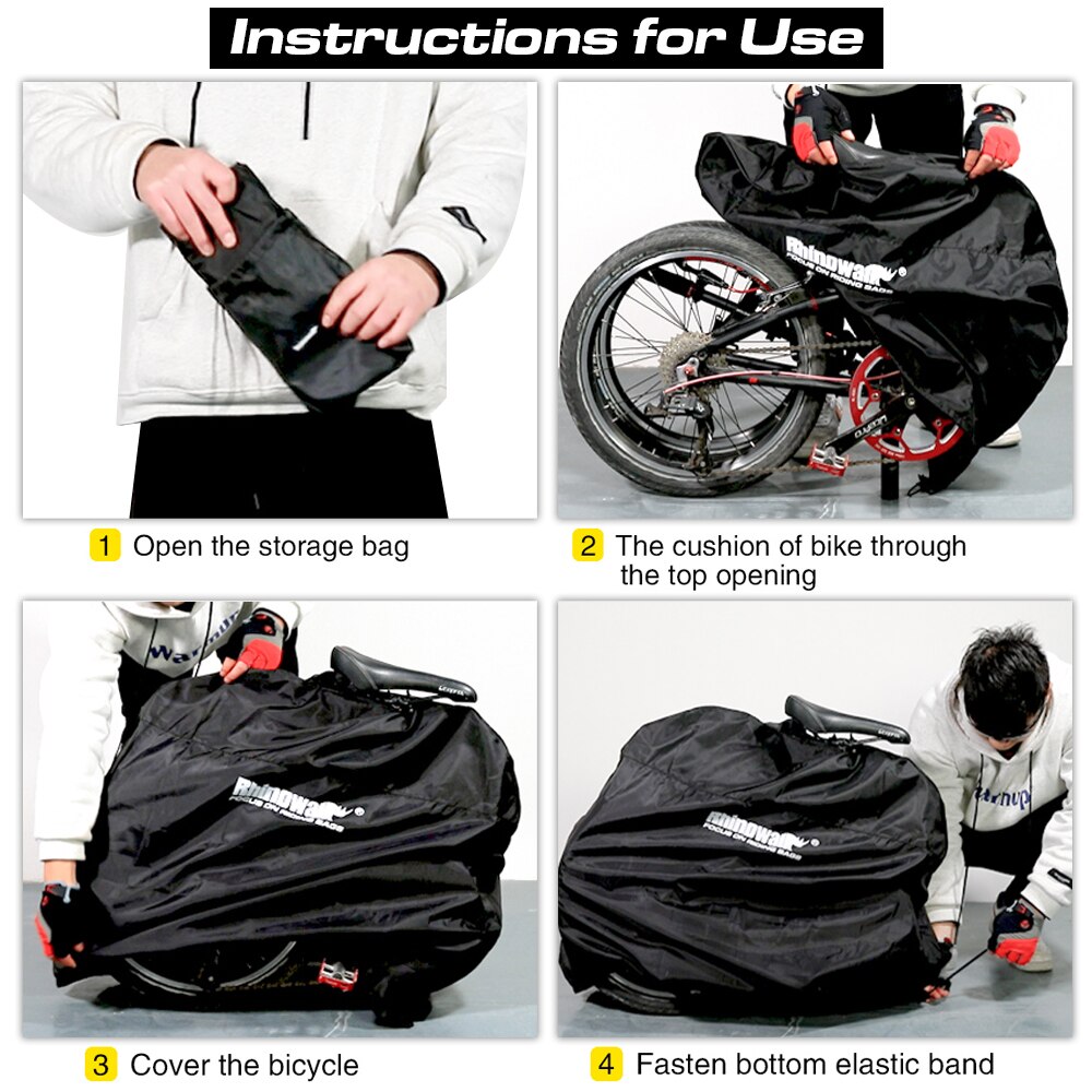 Rhinowalk Folding Bike Storage - Cycling Commute Bag recension och pris