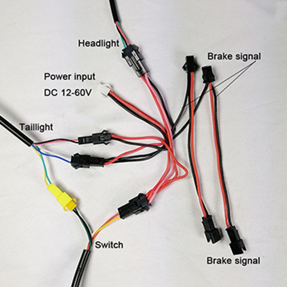 24-60V Electric Bike Light Con - Bike Light Front Rear recension och pris