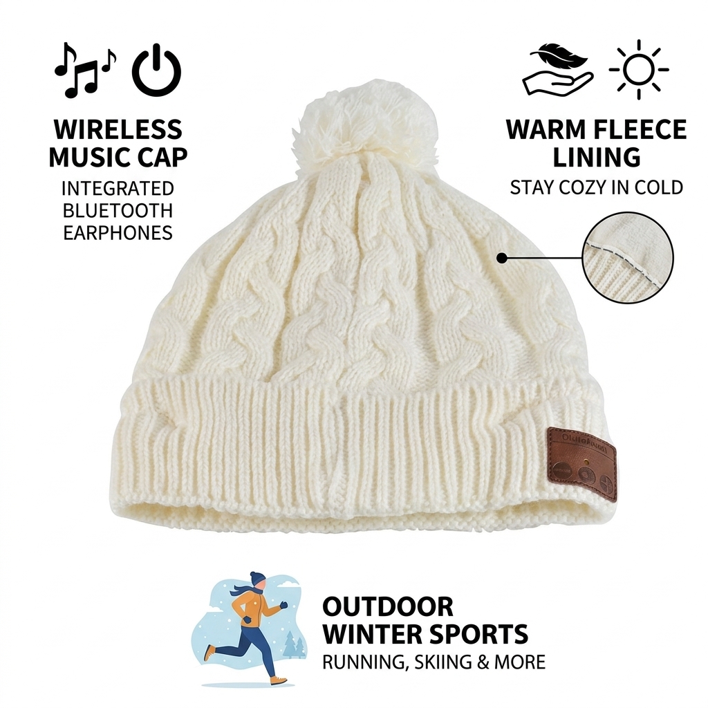 1pc Beanie Hat Warm Fleece Lin - Winter Cycling Commute Gear recension och pris