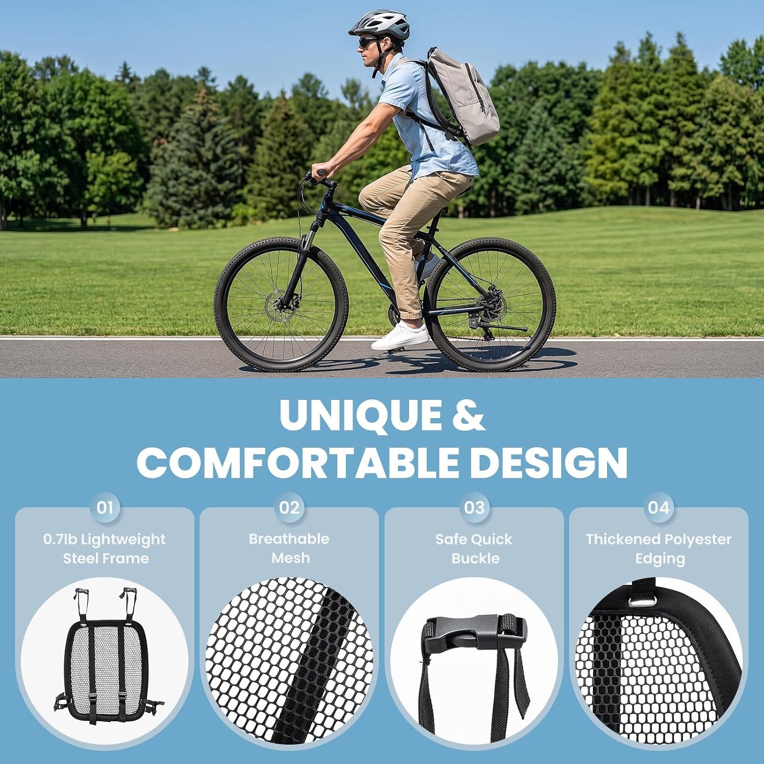 Lightweight Ventilation Backpa - Cycling Commute Backpack recension och pris