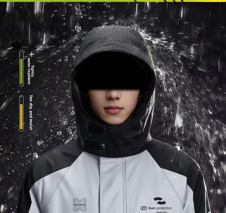 Heavy Duty Two Piece Motorcycl - Cycling Commuter Rain Jacket recension och pris