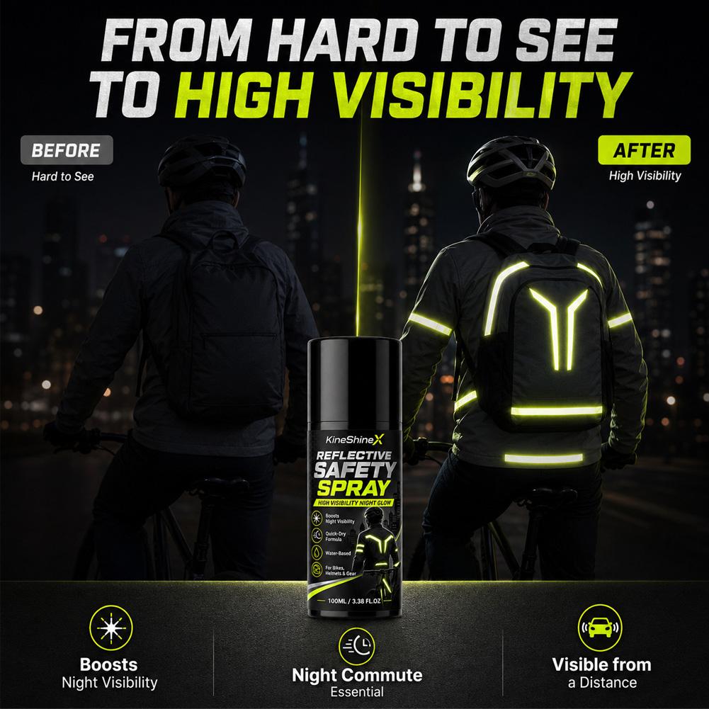 Night Reflective Safety Spray  - Cycling Commute Clothes recension och pris