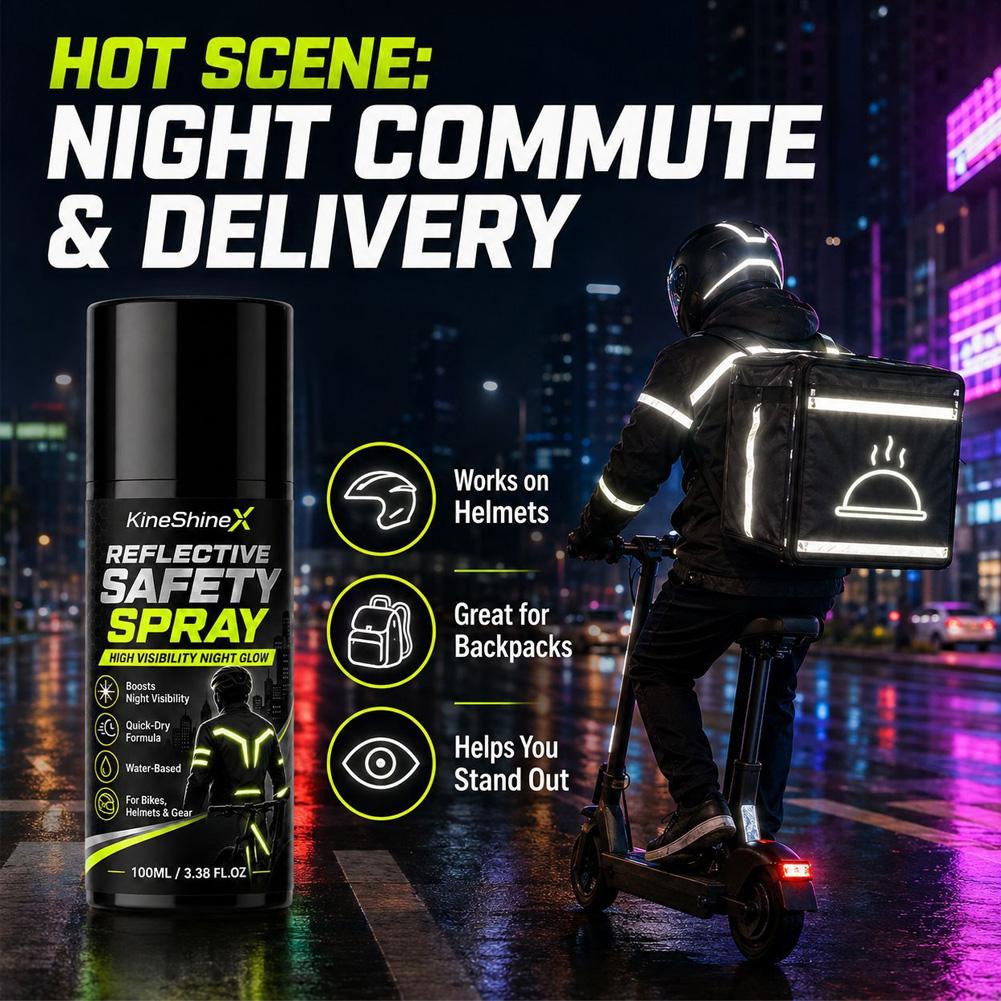 Night Reflective Safety Spray  - Cycling Commute Clothes recension och pris