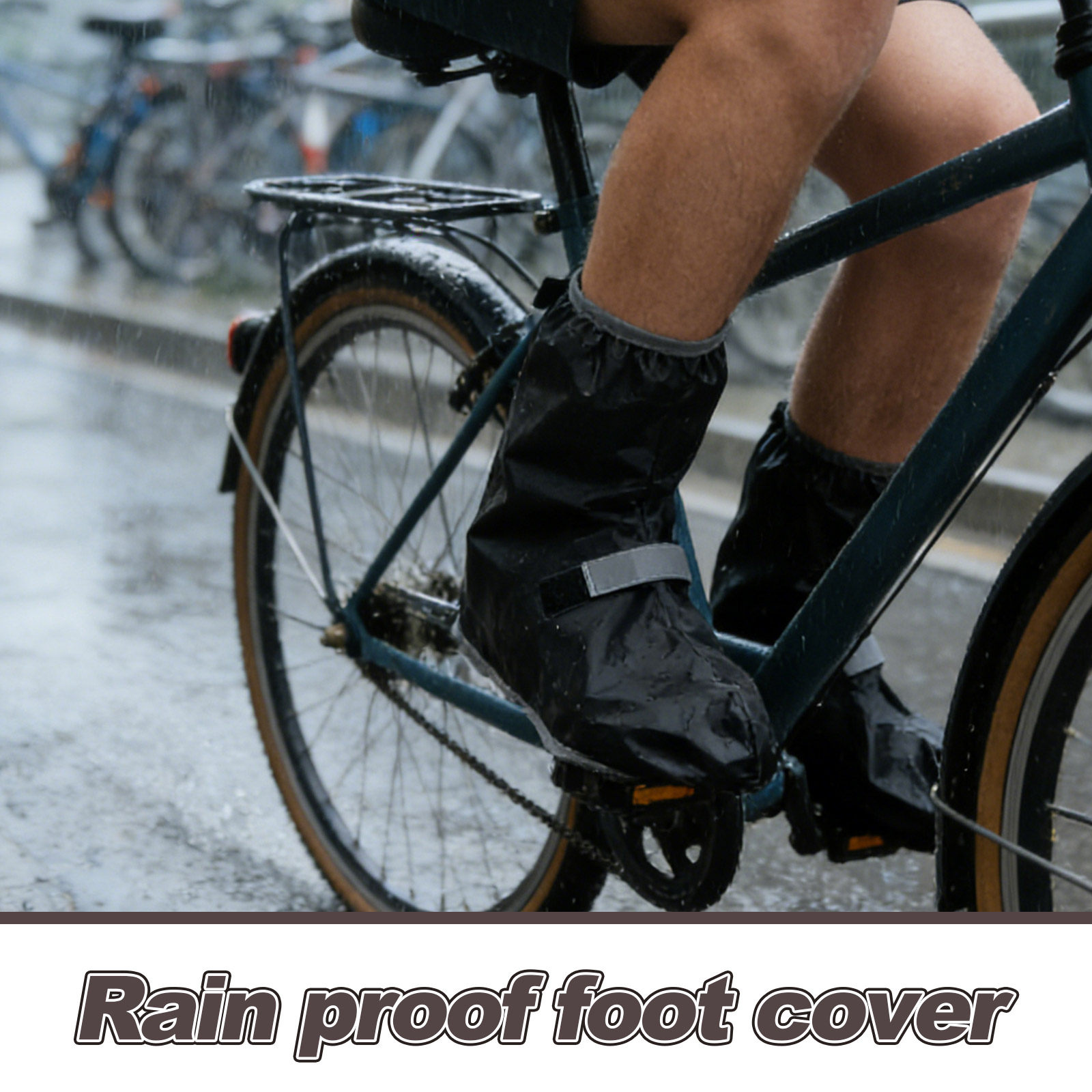 1Pair Waterproof Shoe Covers N - Cycling Shoes For Commute recension och pris